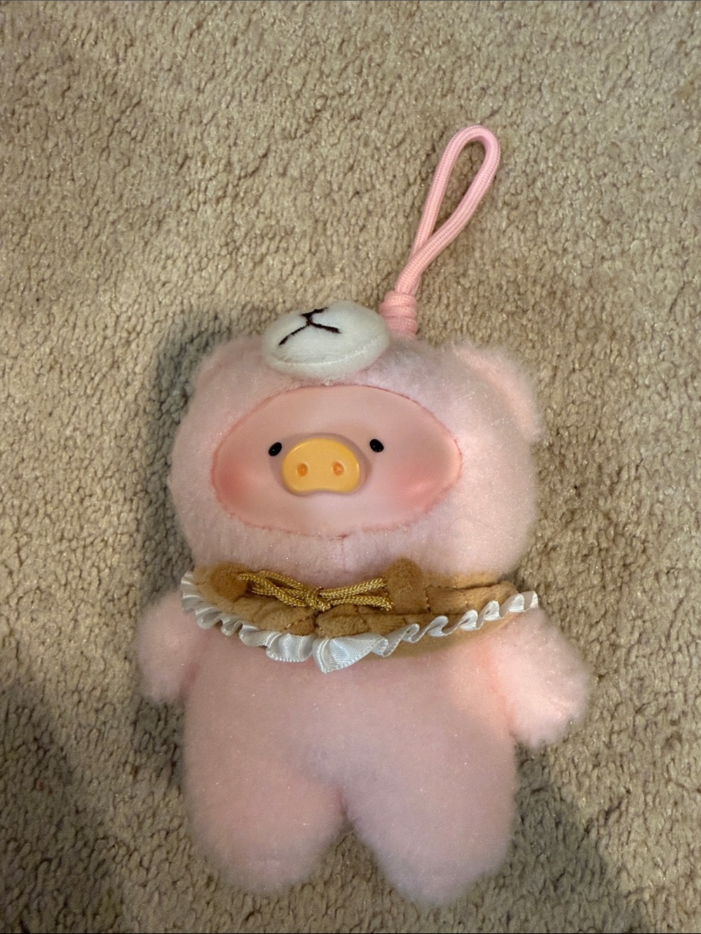 TOYZERO+ Lulu The Piggy "Joyful Time Series" Sunshine Teddy plush keychain